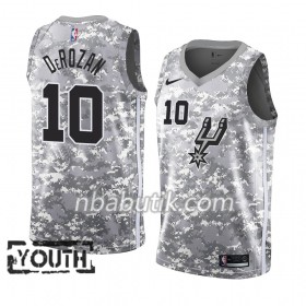 NBA Børn Trøje San Antonio Spurs DeMar DeRozan 10 2018-19 Nike Grå Swingman